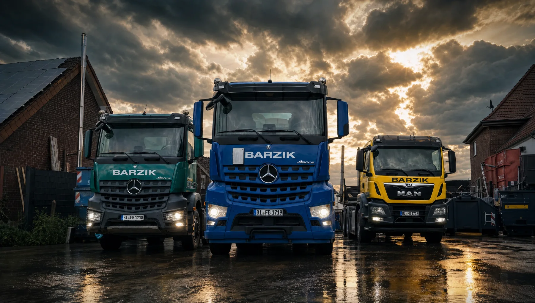 Der Fuhrpark von FB Erdbau & Transporte
