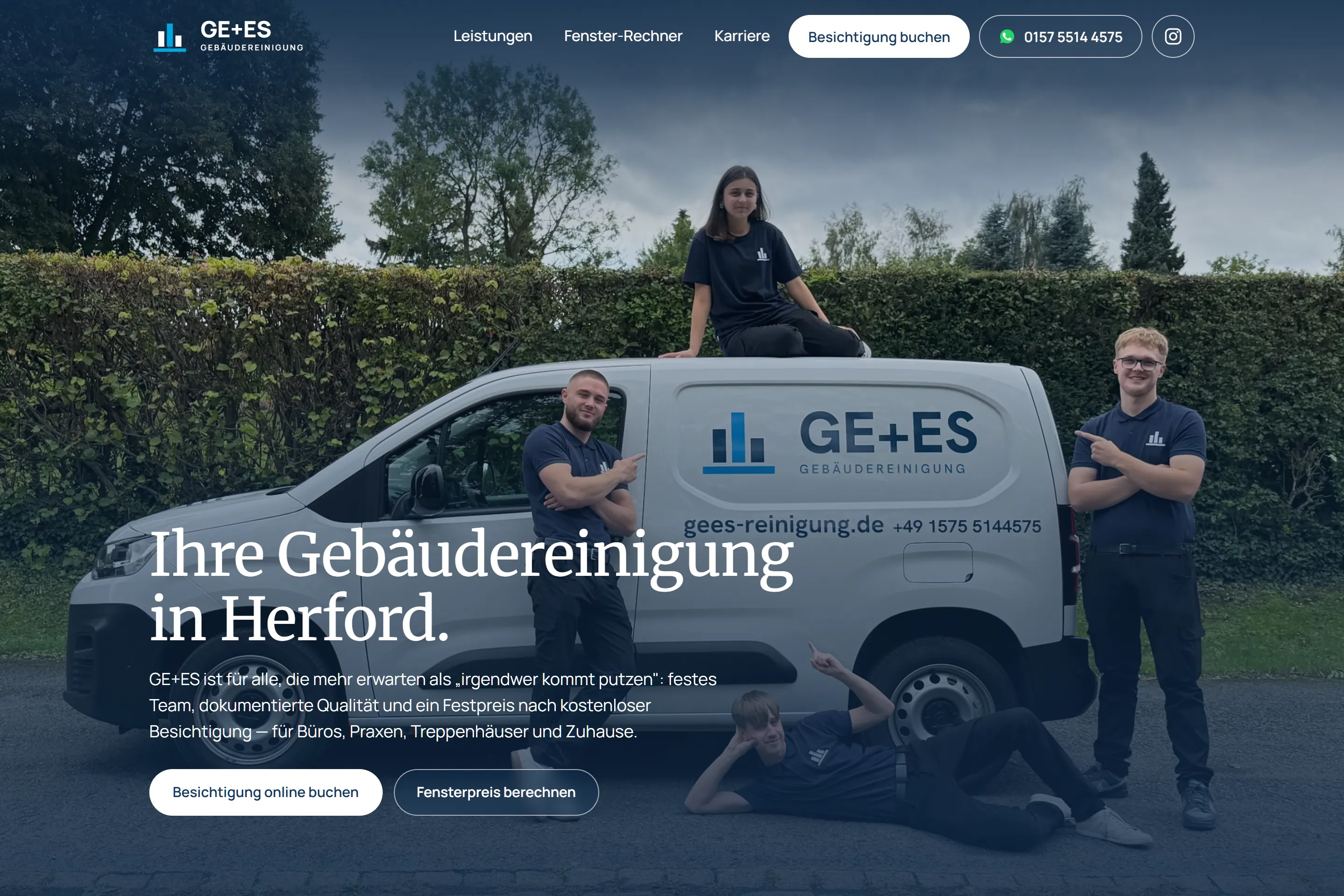 Startseite GE+ES Gebäudereinigung