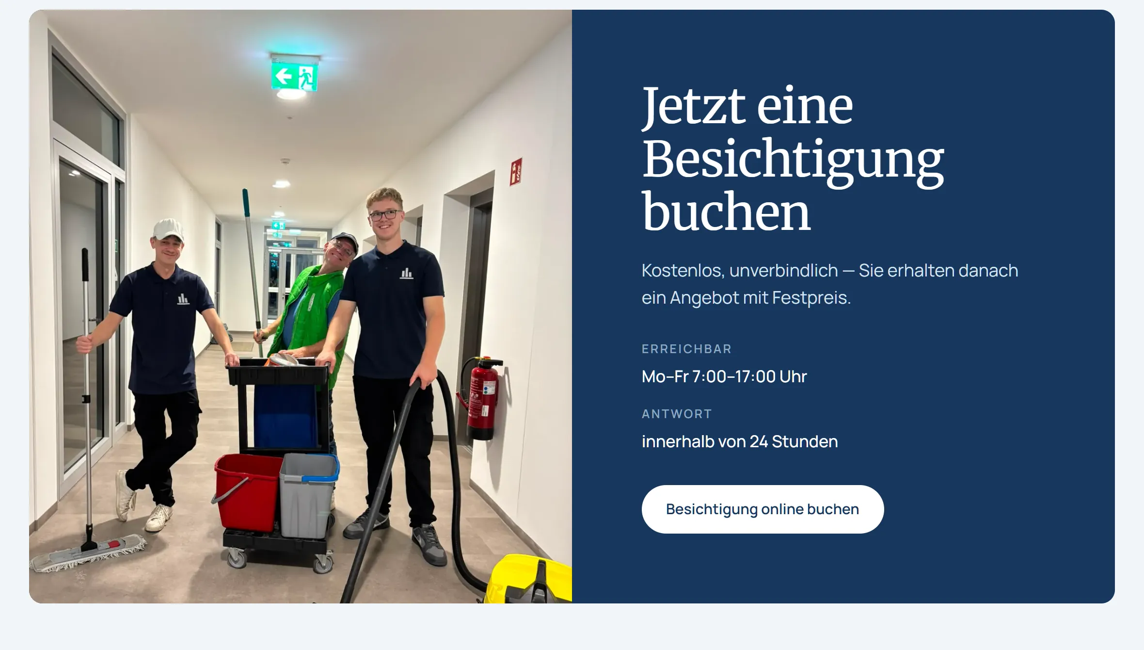 Das Team zeigt sich selbst.