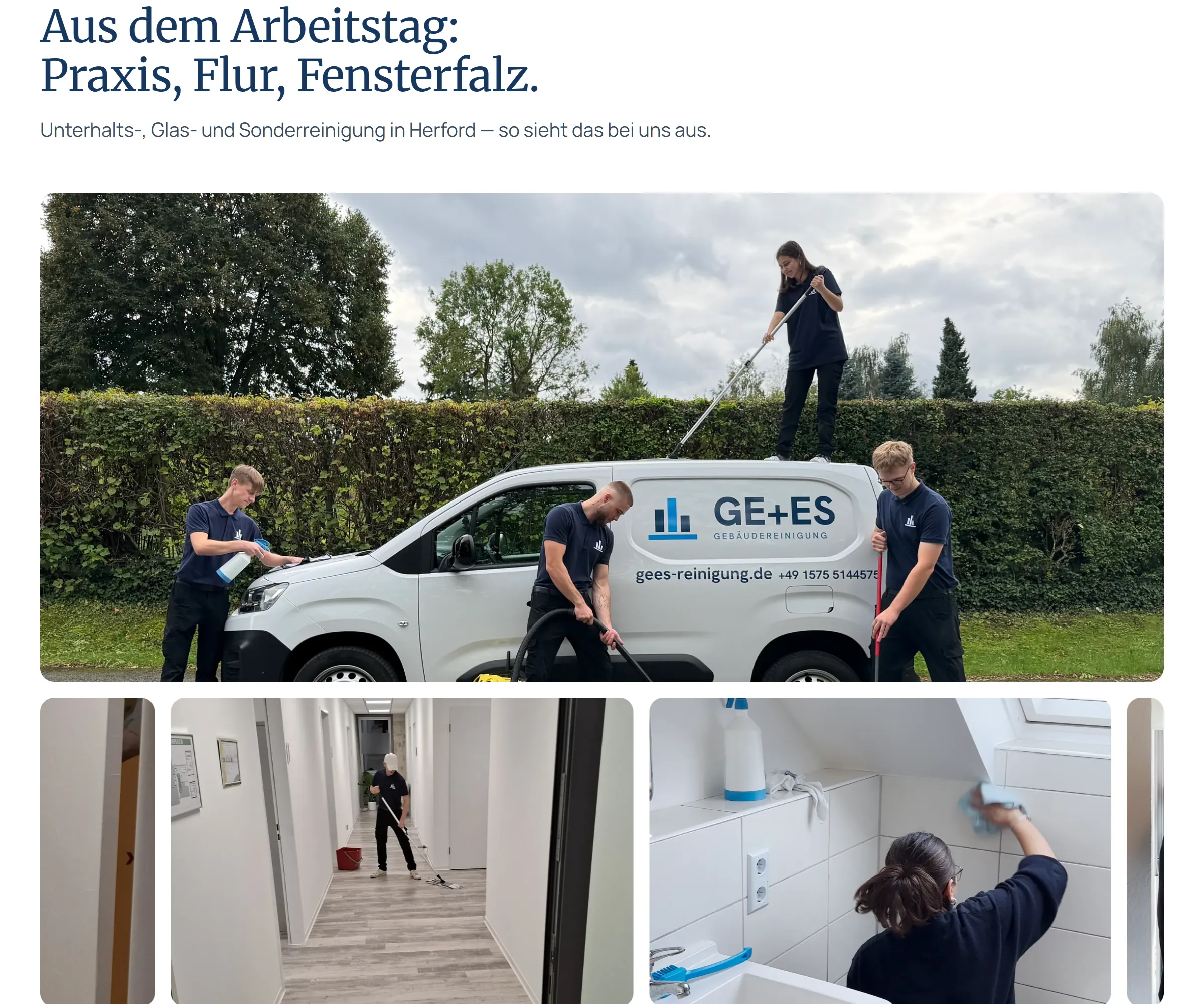 Echte Fotos aus dem Arbeitstag.