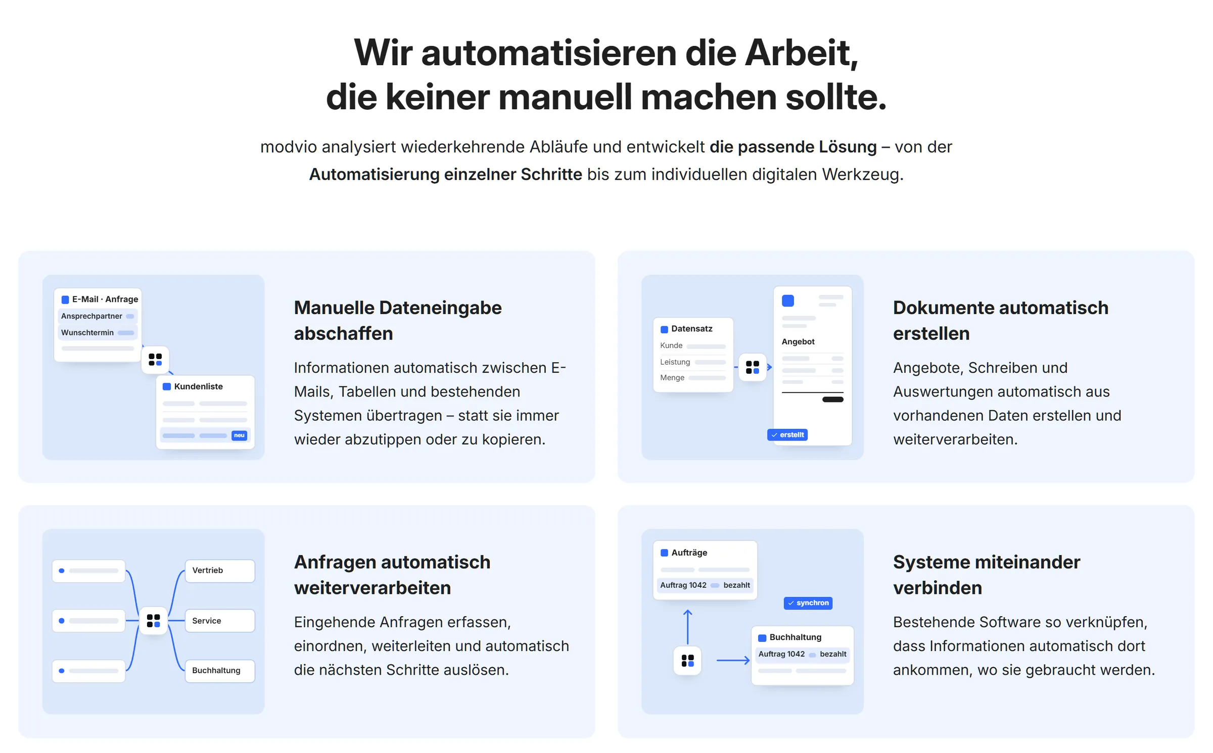 Aufgaben statt Fachbegriffe.