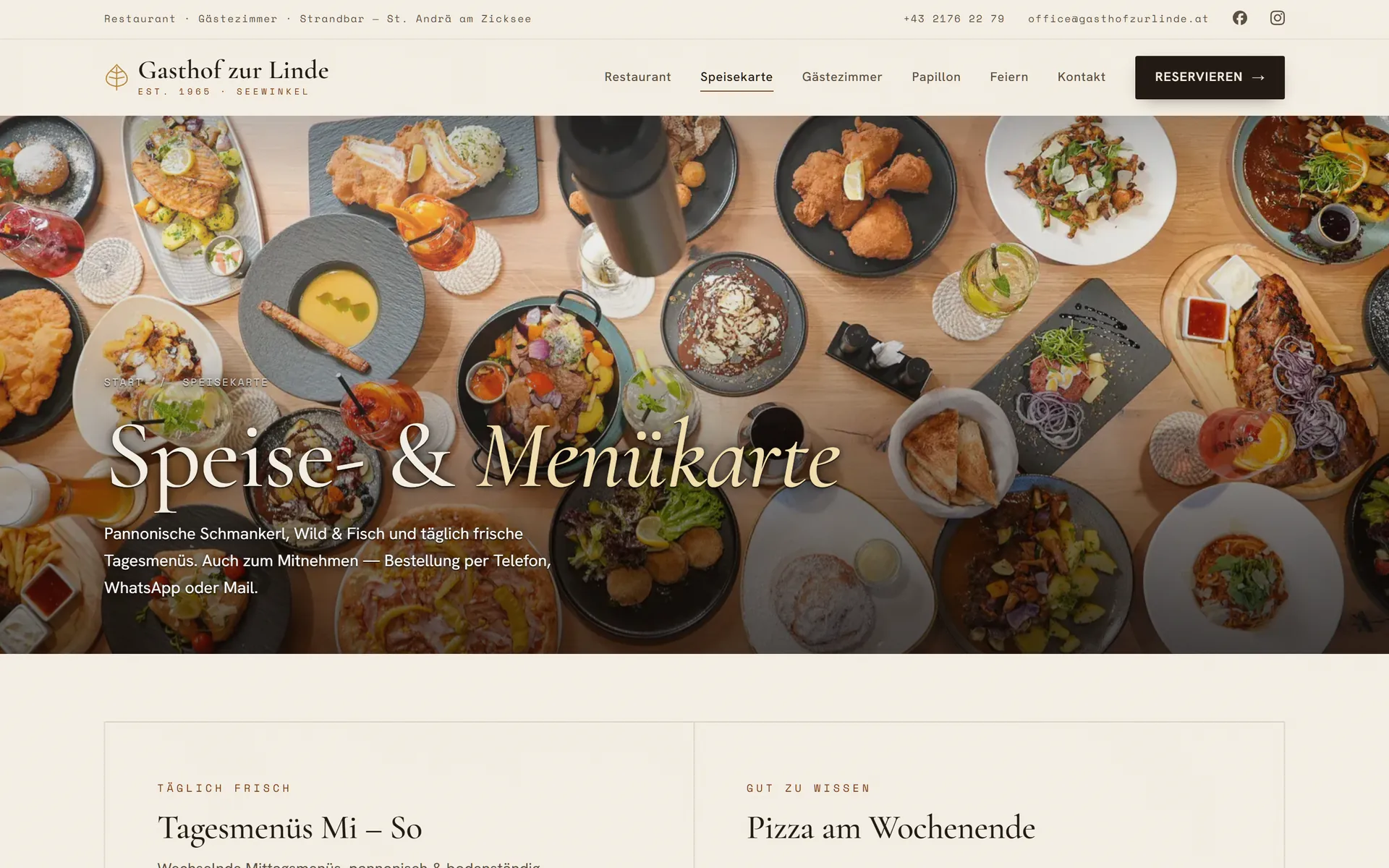 Gasthof zur Linde: Speisekarte